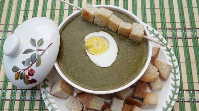  recepty prigotovleniya klassicheskogo shhavelevogo supa s yajjcom i krupami106 Рецепти приготування класичного щавлевого супу з яйцем і крупами