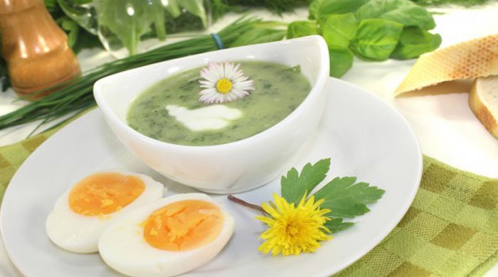 recepty prigotovleniya klassicheskogo shhavelevogo supa s yajjcom i krupami140 Рецепти приготування класичного щавлевого супу з яйцем і крупами