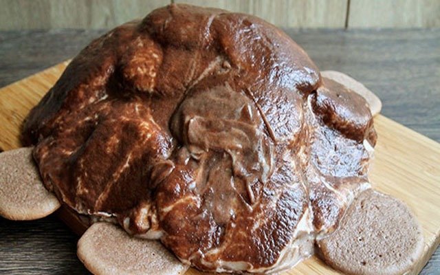  recepty prigotovleniya vkusnogo originalnogo prazdnichnogo torta cherepakha83 Рецепти приготування смачного оригінального святкового торта «Черепаха»