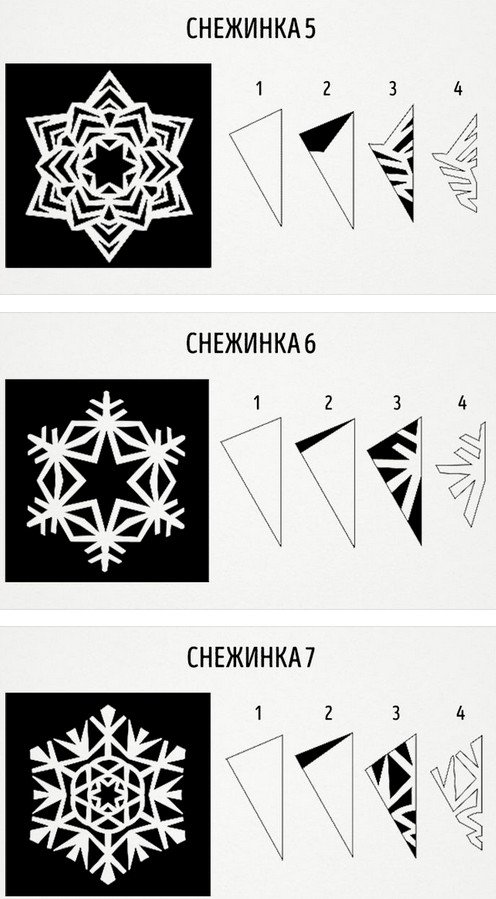 idei dlya novogodnikh snezhinok: ogromnaya podborka shablonov132 Ідеї для новорічних сніжинок: величезна добірка шаблонів