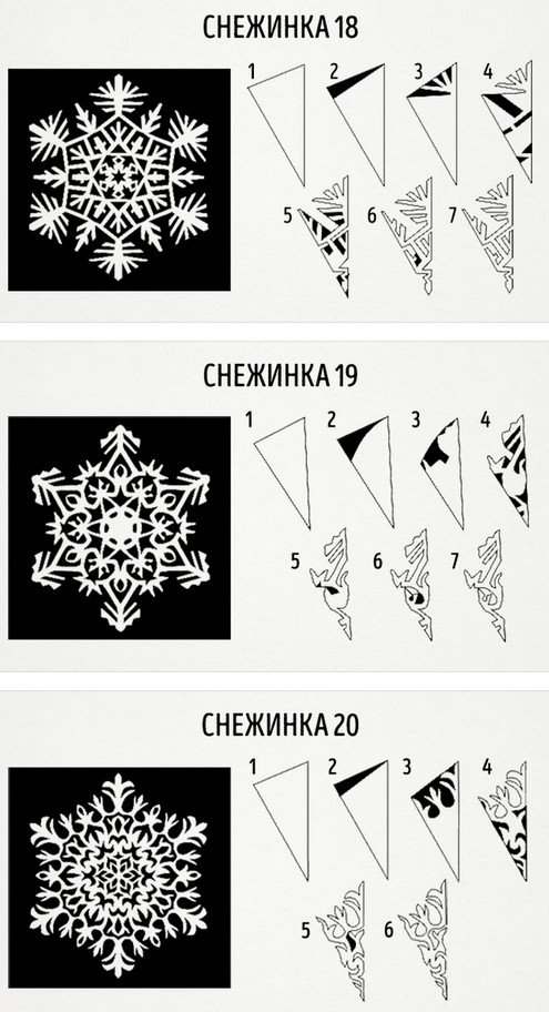 idei dlya novogodnikh snezhinok: ogromnaya podborka shablonov137 Ідеї для новорічних сніжинок: величезна добірка шаблонів