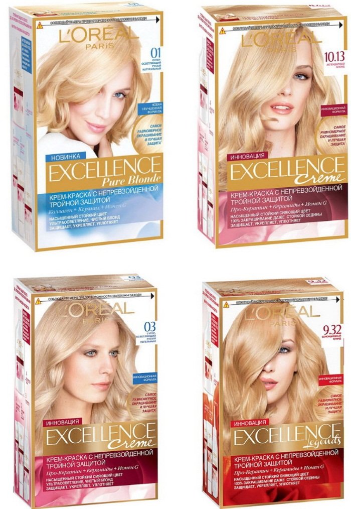 6ddeec6602db1c29fcdb8f144090bd8b Фарба для волосся Loreal Excellence (Лореаль Экселанс). Палітра кольорів, відтінків фото