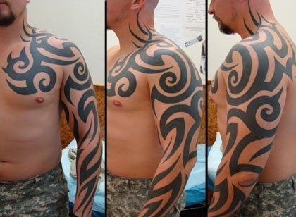7d7dcdde81a0220500e552acf9c7c451 Татуювання для чоловіків на плечі, фото, тату зі змістом сили і добра, словянські, кельтські візерунки, написи та їх значення, чорно білі та кольорові