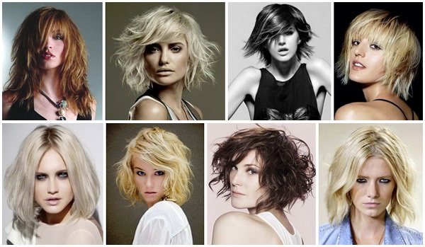 87369487199df81d42221cf91f023c62 Красиві стрижки на середні волосся з чубчиком, каскад, для жінок після 30, 35, 40, 50 років, на кругле обличчя.