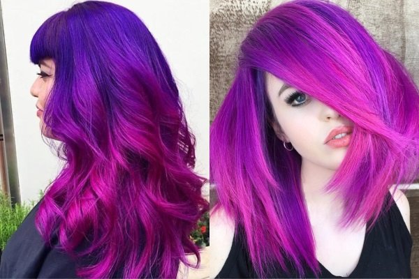 a60e83f738c71e36a023e1f88cf3301f Фіолетовий колір волосся. Фото, кому йде, як вибрати тон і пофарбувати. Фарби