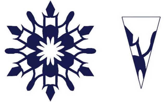 aec7213ea626c03cbf1171245bc0774e Трафарети (шаблони) сніжинок на вікна до нового року для вирізання з паперу