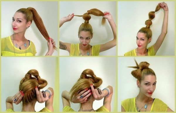 d7d4ddcbedc350839b5ce68c1691ee62 Як зробити бант з волосся. Покрокова інструкція, фото на довгі, середні волосся для дівчинки і дівчата