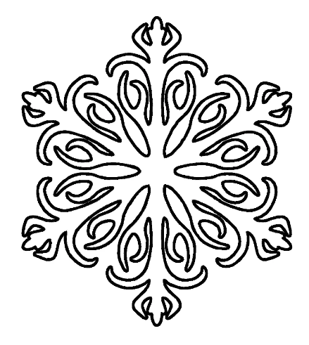 ee02c91635e569a993a26d4694c135f9 Трафарети (шаблони) сніжинок на вікна до нового року для вирізання з паперу