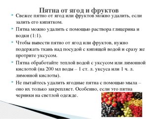 chem vyvesti pyatno ot yagod i fruktov129 Чим вивести пляму від ягід і фруктів