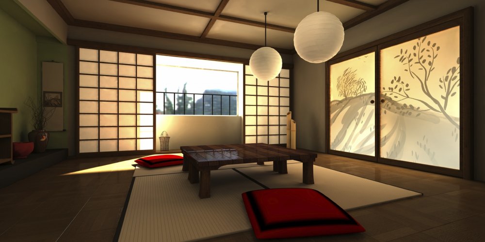 dizajjn komnaty v yaponskom stile: vybor oboev i krovati, dizajjn spalni469 Дизайн кімнати в японському стилі: вибір шпалер та ліжка, дизайн спальні