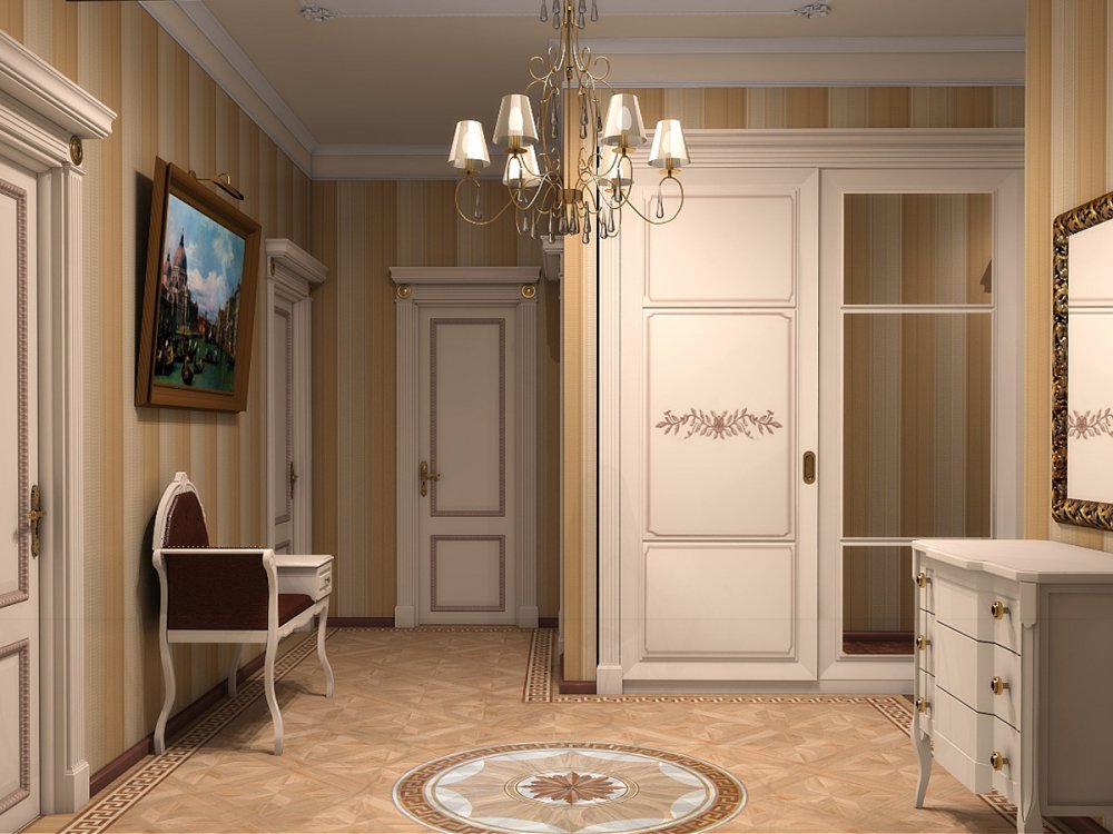 04347e831b02af22e65eff6d83ba0209 Меблі для вітальні в класичному стилі: дизайн інтерєру коридору