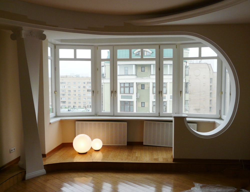 0ec0d0fd67aa2e242381dff0c1eed0d0 Обєднання балкона з кімнатою: дизайн перехідною лоджії, штори для вітальні