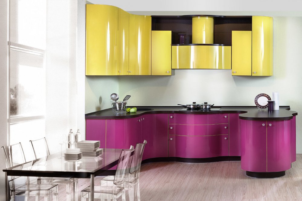 20f0904eb3661daba9af0913bf90c1b8 Кухня в бузкових тонах: фіолетовий колір в інтерєрі, варіанти поєднання світлих і темних відтінків для стін та фасадів