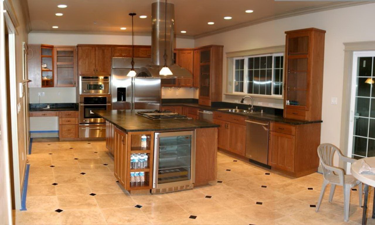 31209e073ed7140889656f05ee8690df Який підлогу краще зробити на кухні в квартирі: керамограніт, плитка, інші матеріали, кольори покриттів: темна і светлаяклассика