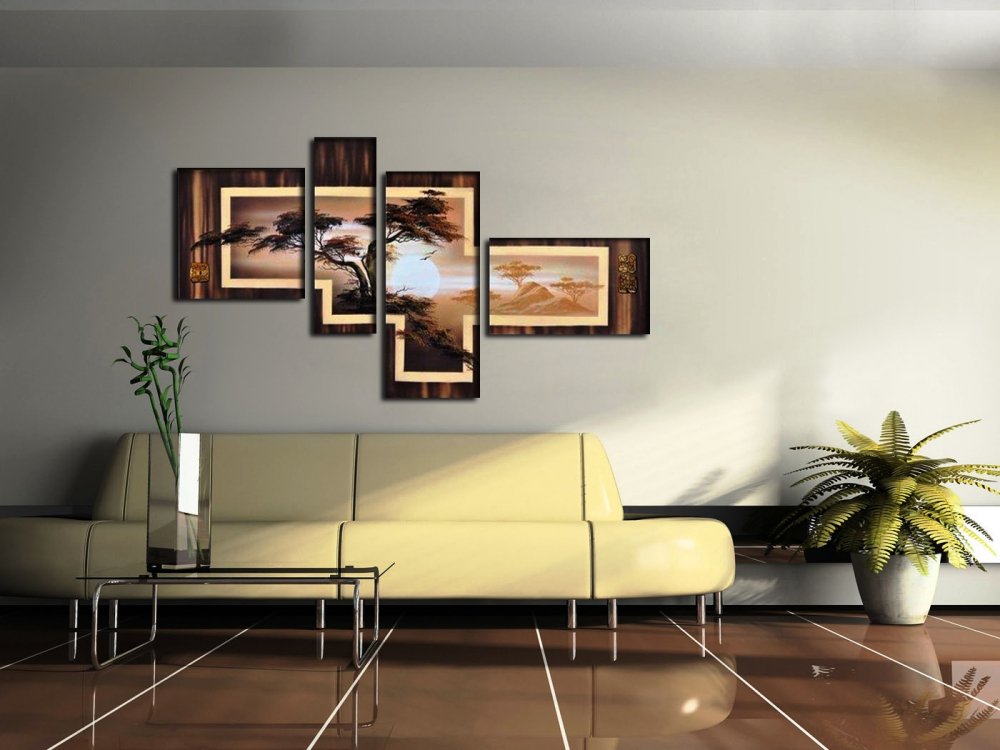 515c3a1902931bec17fa2c78138f5381 Розвішані картини: як красиво повісити в залі над диваном, модні складові картини для інтерєру в сучасному стилі