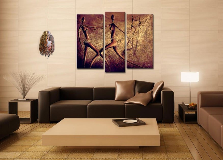 8ebada9505396390fb3bf41f8ae5b654 Розвішані картини: як красиво повісити в залі над диваном, модні складові картини для інтерєру в сучасному стилі