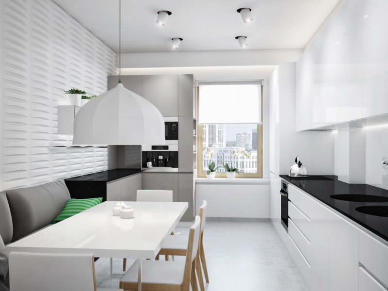 8f18312190434eeaddf9ec1ba67a2986 Дизайн вузької кухні: як оформити кухонний інтерєр витягнутої планування в квартирі або будинку