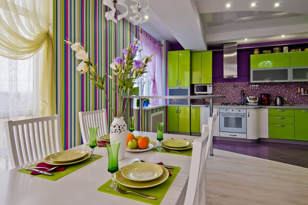 b8eb47b9fd3d5c9295a197dfc9c2e5f5 Кухня в бузкових тонах: фіолетовий колір в інтерєрі, варіанти поєднання світлих і темних відтінків для стін та фасадів