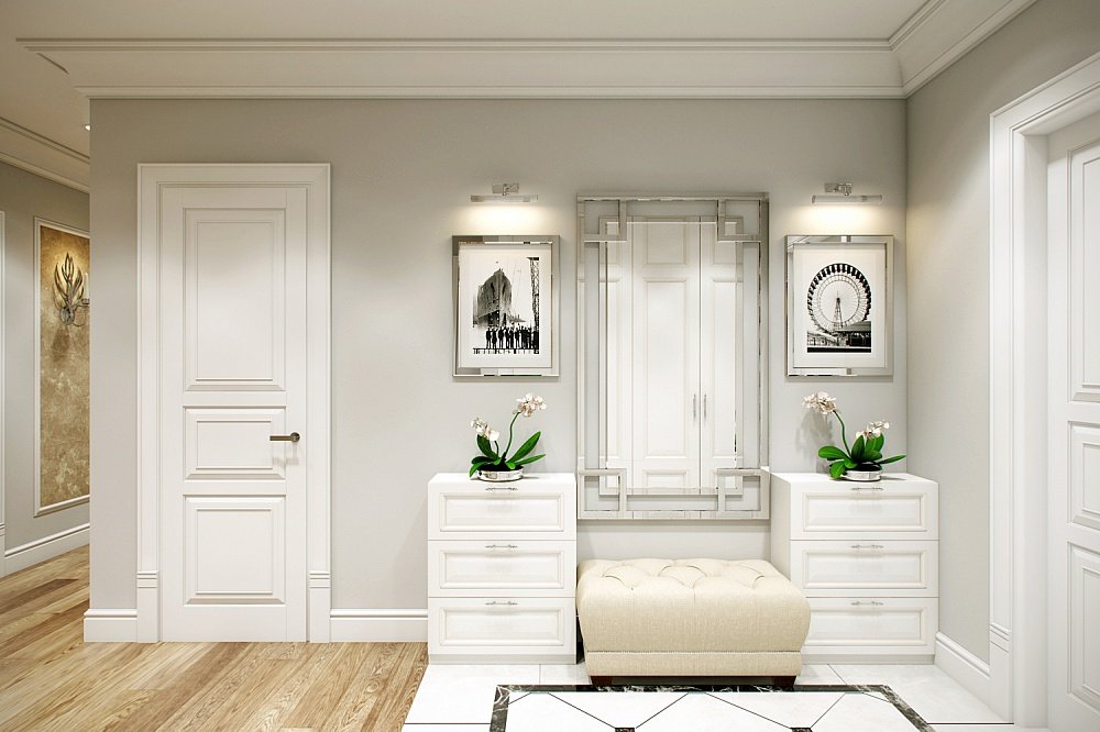 ba97c96a3db827c5014d7fc9c503ff2e Меблі для вітальні в класичному стилі: дизайн інтерєру коридору