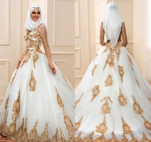 e368bb3a1fb6b8184de60d447ccfd041 Мусульманські весільні сукні. Моделі, фасони, яке краще купити