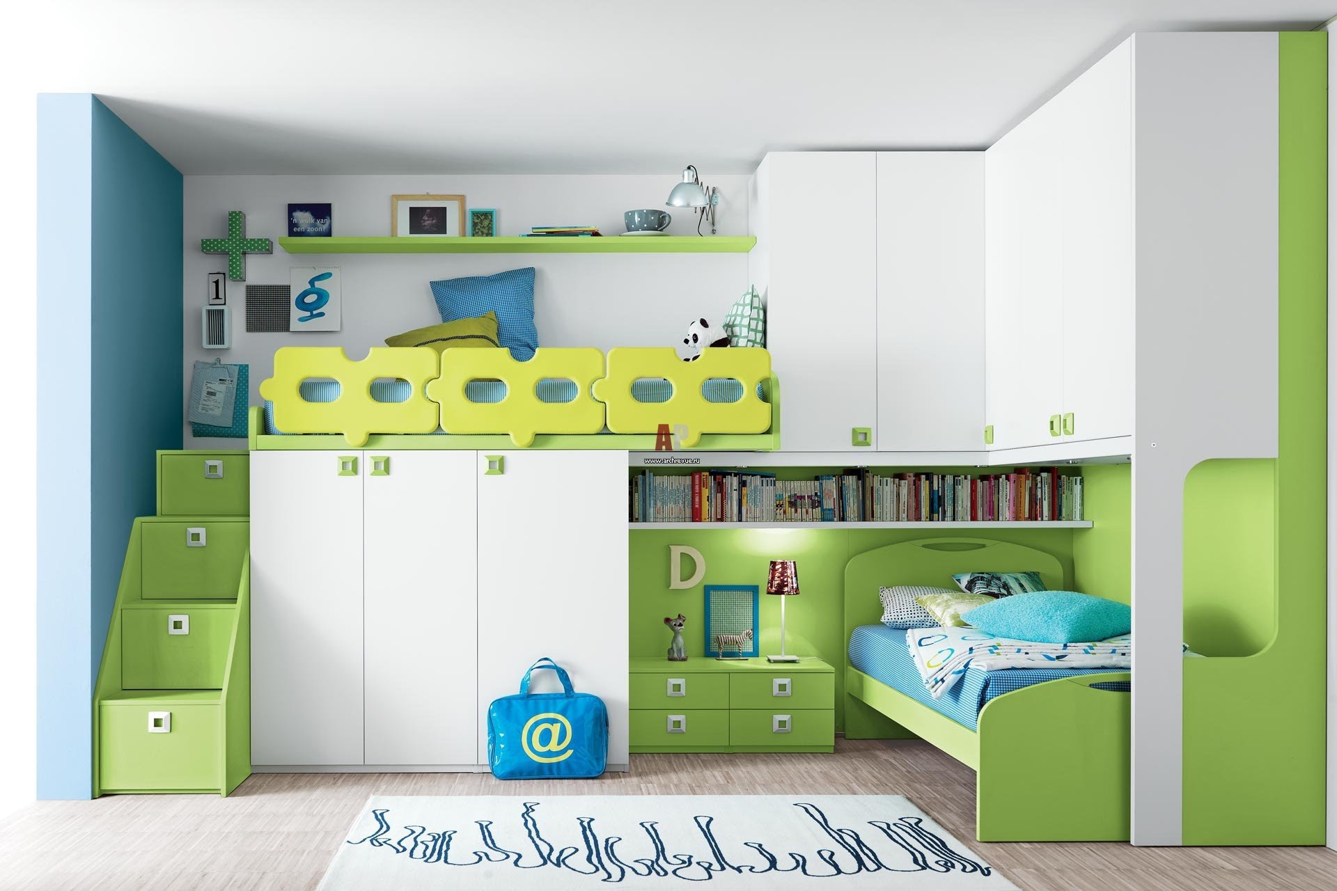 fc1a85601a2724acf36137dd08389eb9 Дитяча кімната для двох дітей різного віку дизайн: простір і меблі
