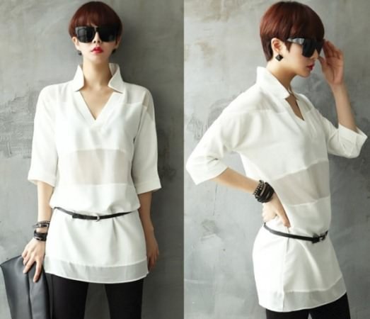 efaea10da1f30a18fb67a5f5176b5323 Біла жіноча блузка. З чим носити вільну, шовкову сорочку, для повних