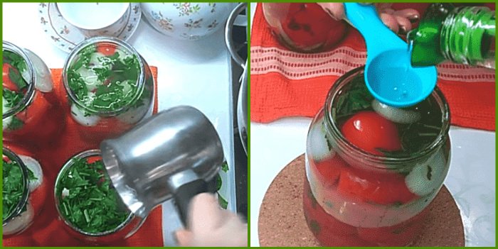 pomidory dolkami s lukom i maslom na zimu   recepty palchiki oblizhesh10 Помідори часточками з цибулею і маслом на зиму — рецепти пальчики оближеш