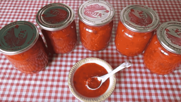 kak prigotovit tomatnyjj sous iz pomidor na zimu v domashnikh usloviyakh172 Як приготувати томатний соус з помідорів на зиму в домашніх умовах