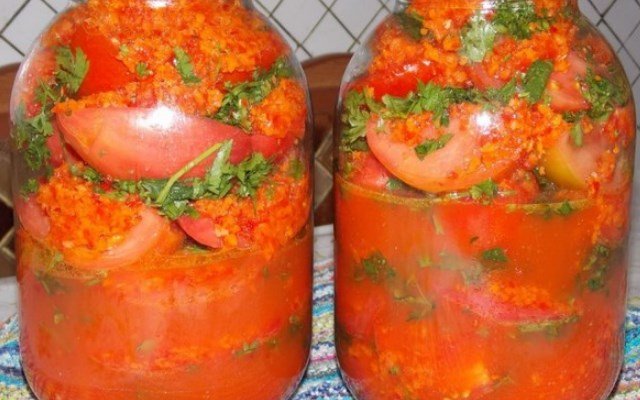 38826ede92bf15004a3b82f1fe6ede4d Рецепти приготування гостреньких, дуже смачних помідорів по корейськи на зиму
