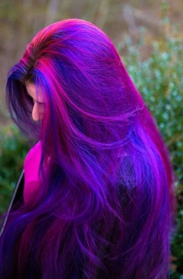 cbbe81cab1fd97ce2546ed46cfab0183 Коричнево фіолетовий колір волосся. Фото, фарби, кому йде, інструкції фарбування