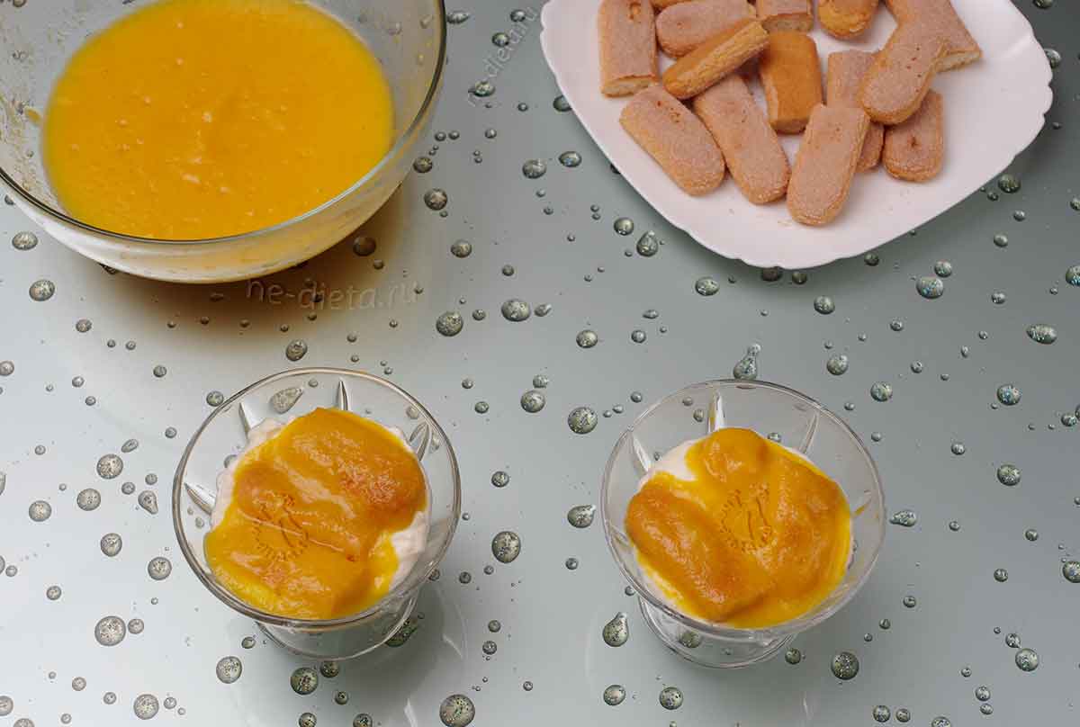 71262d6cc57758cf55eb48f168c66408 Як приготувати тірамісу для дітей з персиком — рецепт тірамісу з вершками без яєць з покроковими фото