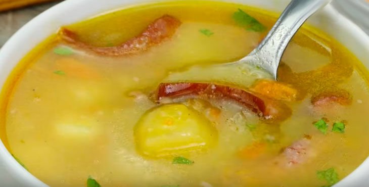 gorokhovyjj sup s kopchenostyami   8 klassicheskikh receptov80 Гороховий суп з копченостями — 8 класичних рецептів