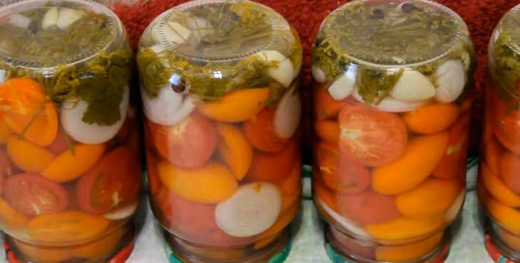 pomidory marinovannye na zimu   ochen vkusnye i sladkie460 Помідори мариновані на зиму   дуже смачні і солодкі