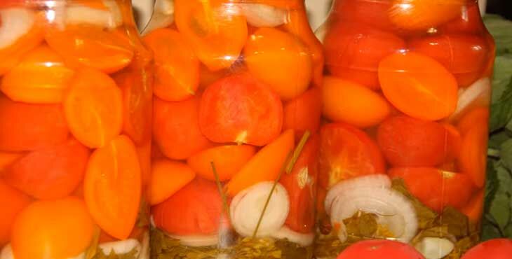 pomidory marinovannye na zimu   ochen vkusnye i sladkie461 Помідори мариновані на зиму   дуже смачні і солодкі