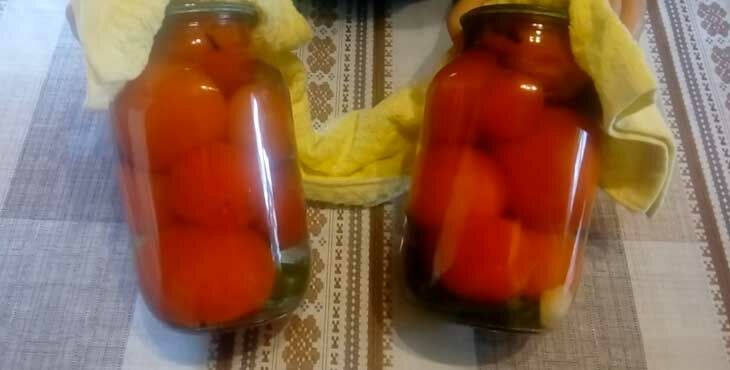 pomidory marinovannye na zimu   ochen vkusnye i sladkie478 Помідори мариновані на зиму   дуже смачні і солодкі