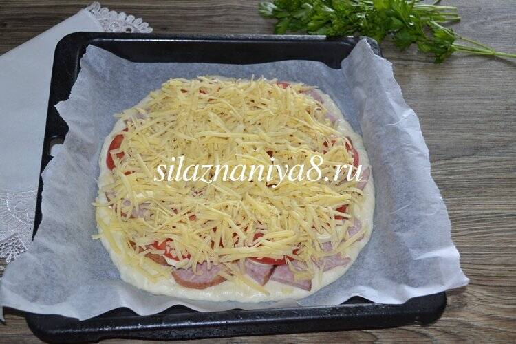 13660cb9fce561d7a69853a040d92ae3 Піца з ковбасою і сиром в духовці: 5 простих рецептів приготування в домашніх умовах