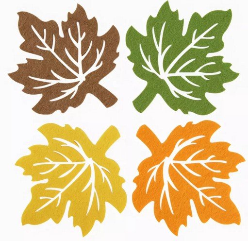 2f08f130762ac3b9a6acdb4a6ed784a4 Осіннє листя з паперу + шаблони і трафарети для вирізання