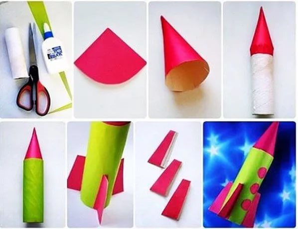 3b74ddd3f52d446634ecd34b22b2897b Ракета з паперу та картону для дітей: як зробити своїми руками саморобку ракету