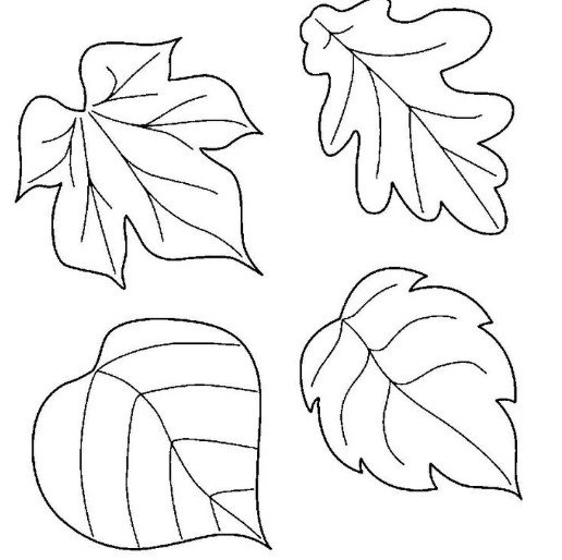 40ec104ef552d1b6dd42db2104da8c70 Осіннє листя з паперу + шаблони і трафарети для вирізання
