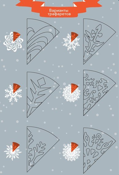 48520172255d5c50212474edb8b603f3 Як зробити сніжинки з паперу легко і красиво на Новий рік? (шаблони для вирізання)