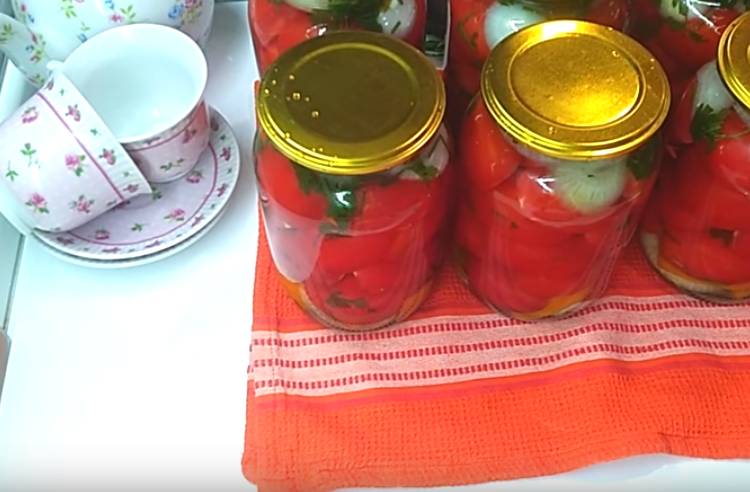 5196a89b982e705c599ff8ddaa09eeab Солодкі мариновані помідори на зиму в літрових банках — дуже смачні рецепти