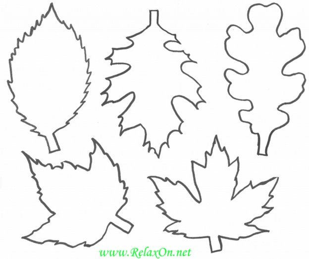59cd62b6f6fa7d6fb097ffd214e3452a Осіннє листя з паперу + шаблони і трафарети для вирізання