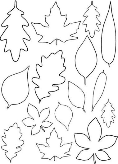 5c5d50ead0a7765a3f42d8ba27253f6b Осіннє листя з паперу + шаблони і трафарети для вирізання