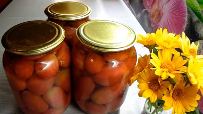 5e0b8fbbefe49a69f72e7c22ecf591f9 Солодкі мариновані помідори на зиму в літрових банках — дуже смачні рецепти