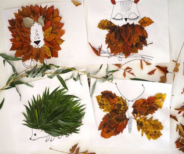  Осінні вироби з листя своїми руками (всі новинки для дітей дитячого садка і школи)