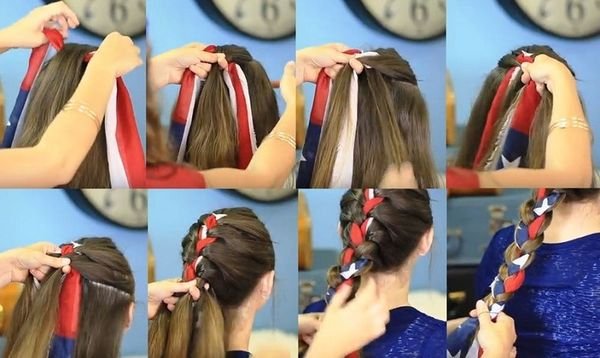 aaba95e5c8a815555326db907a967d15 Зачіски з косами на середні волосся для дівчаток та дівчат. Фото, як зробити покроково