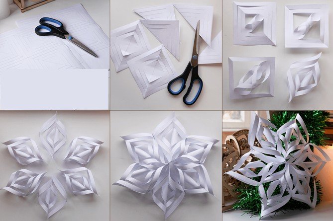 ae6870f22d73eacae0ee16c4c77d81ea Як зробити сніжинки з паперу легко і красиво на Новий рік? (шаблони для вирізання)