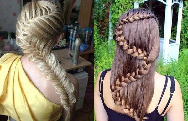 d28fe7883c8b1314a50a92039185a41f Зачіски з косами на середні волосся для дівчаток та дівчат. Фото, як зробити покроково