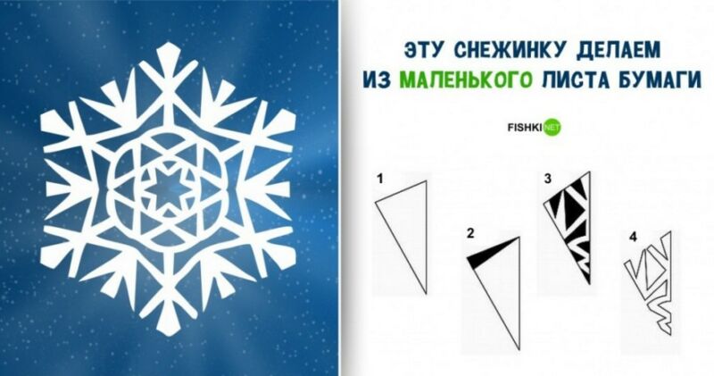 daf38ee7698e436b6eccb4bab7c2e786 Обємні сніжинки з паперу (схеми і шаблони для вирізання)