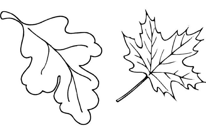 e8f33563fbc40b864c4914cf5664a94b Осіннє листя з паперу + шаблони і трафарети для вирізання